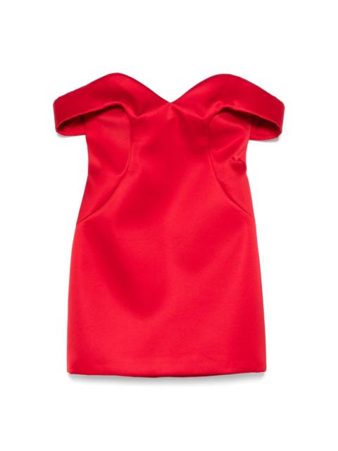 satin mini dress