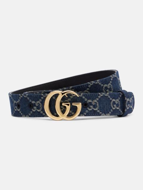 GUCCI GG Marmont denim belt