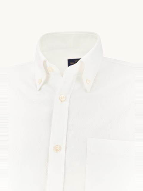 Paul & Shark SOFFIO COTTON SHIRT WITH DAMIER PATTERN