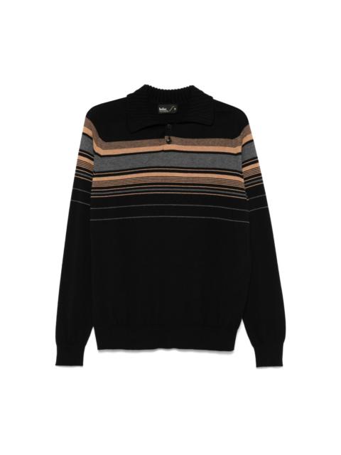 Kolor striped polo shirt