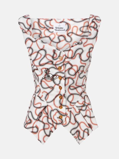 Vivienne Westwood Monday printed cotton vest