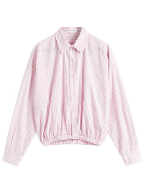 GOOD AMERICAN Good American Poplin Bubble Shirt