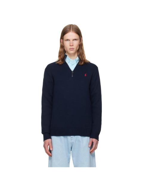 Polo Ralph Lauren Navy Half-Zip Sweater