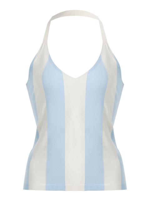 HIGH SPORT Exclusive Maira Striped Halter Top stripe