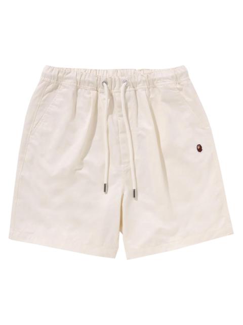 A BATHING APE® BAPE Ape Head One Point 2 Pleat Easy Chino Shorts 'Ivory'