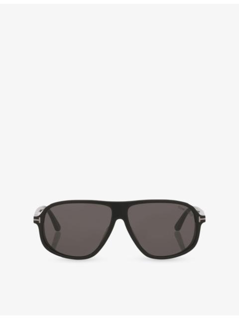 TOM FORD TR001983 Guillaume Square-Frame Acetate Sunglasses