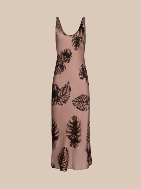 L'AGENCE Akiya Satin Maxi Dress