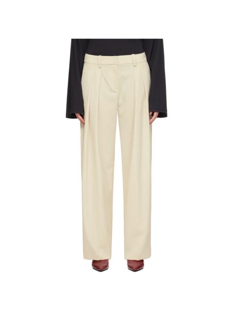 The Frankie Shop Beige Daytona Trousers