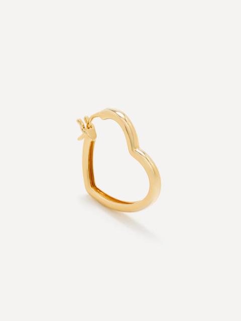Yvonne Léon 9ct Gold Heart Hoop Earring