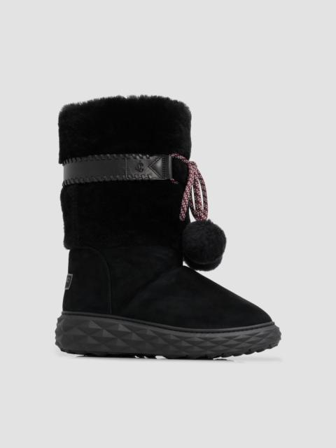 JIMMY CHOO Women's Cobi Shearling & Suede Boots - Black