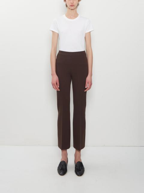 HIGH SPORT Stretch Cotton Geo Kick Pant — Chocolate