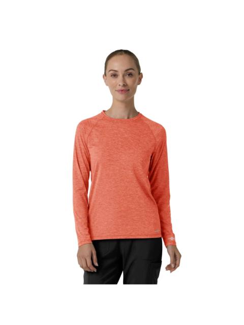 Carhartt Women's Force Sub-Scrubs Heathered Performance Long Sleeve Tee