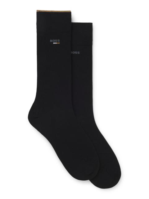 BOSS TWO-PACK OF LOGO SOCKS IN A REGULAR LENGTH