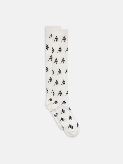 THE ATTICO BLACK AND WHITE LONG LENGHT SOCKS