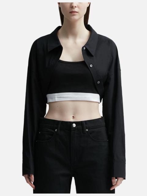 alexanderwang.t LAYERED CROP BOLERO