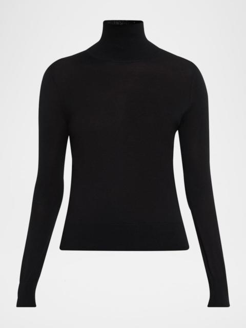 NILI LOTAN Larkin Merino Wool Turtleneck Sweater