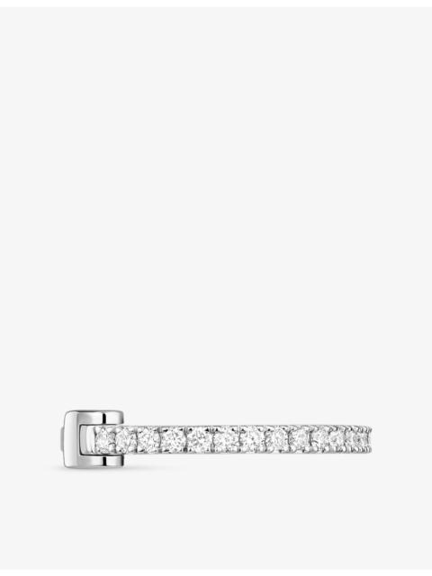 MESSIKA Gatsby 18ct white-gold and diamond clip-on earrings