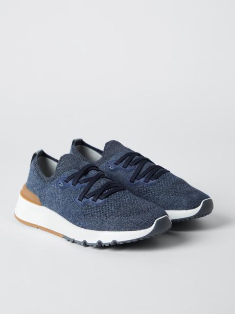 Brunello Cucinelli Cotton chiné knit runners