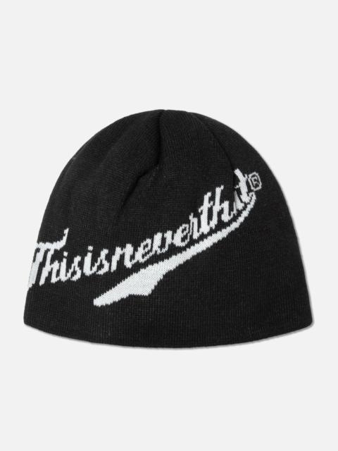 thisisneverthat® SCRIPT LOGO NO CUFF BEANIE