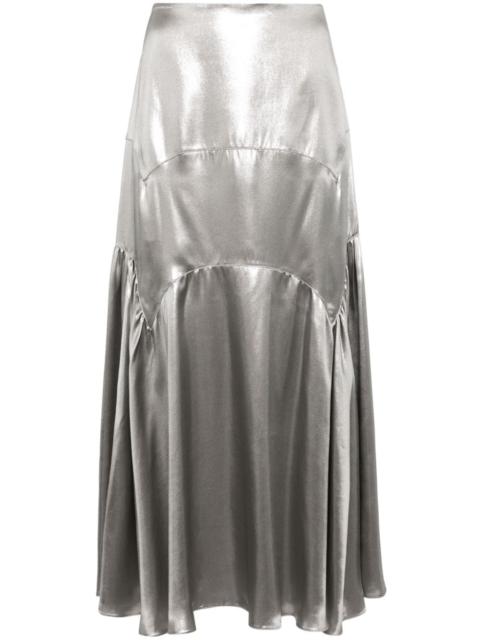 Lanvin metallic long skirt
