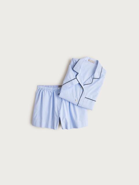 J.CREW Pajama short set in end-on-end cotton