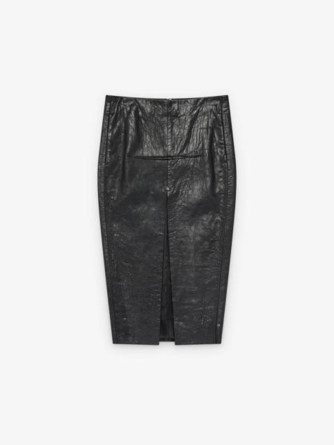 Rick Owens Calf Sliced Skirt