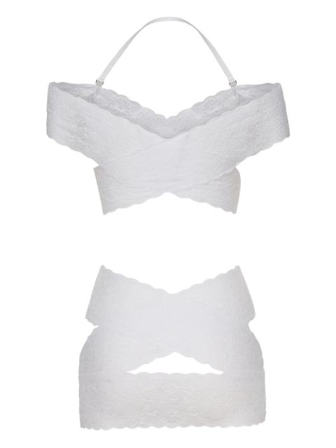 lace halterneck dress