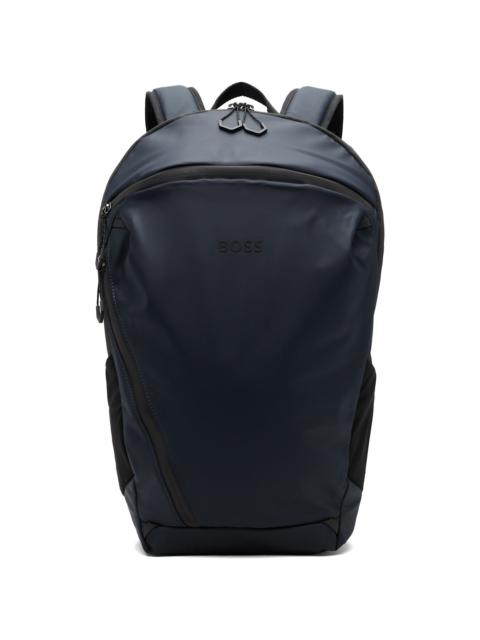 BOSS Navy Reflective Detail Backpack