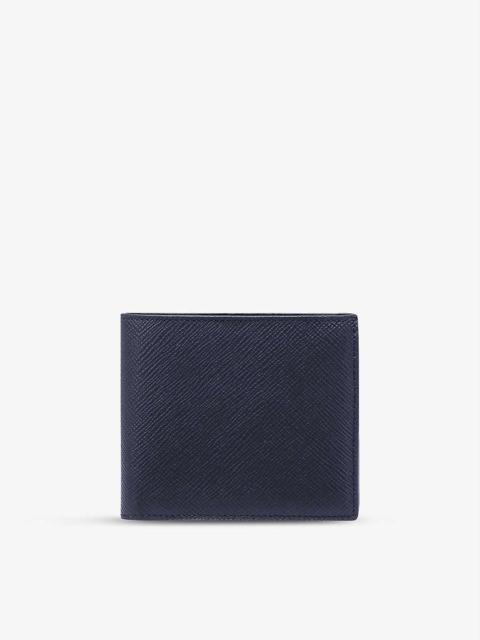 Smythson Ludlow bi-fold grained leather wallet