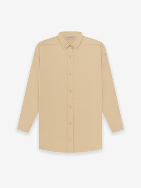ESSENTIALS Womens LS Oxford