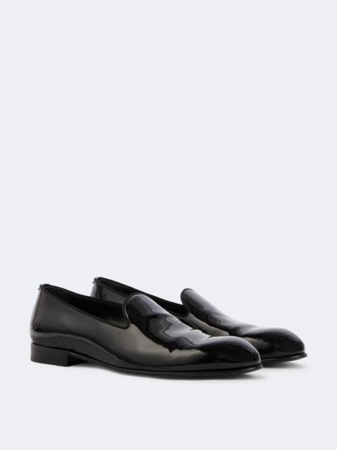 Brioni Leather slip-on loafers