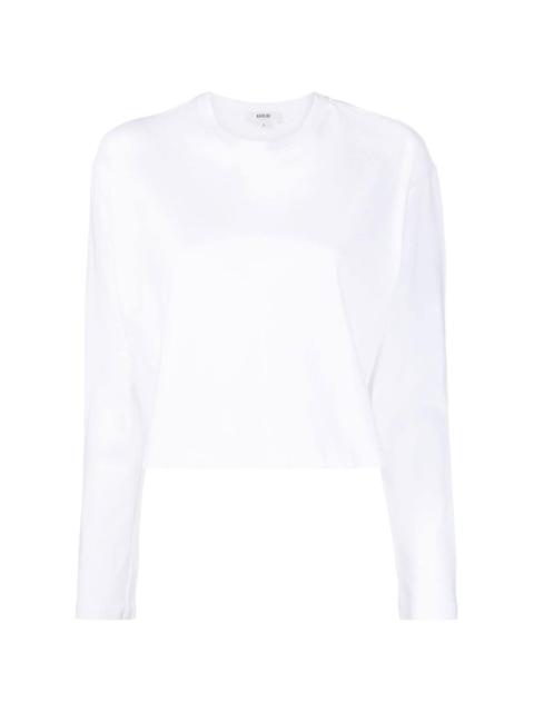 long-sleeve crop top