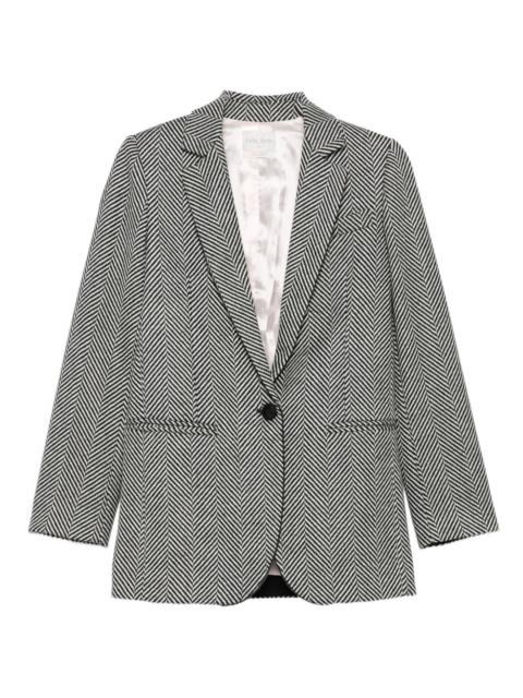 forte_forte herringbone-pattern blazer