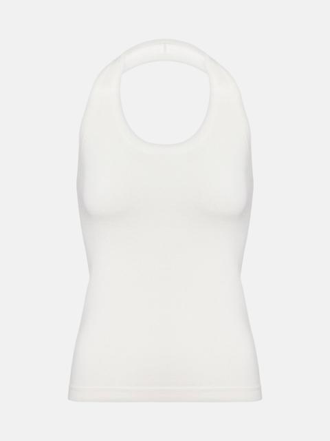 extreme cashmere N°409 Jerry cotton and cashmere tank top