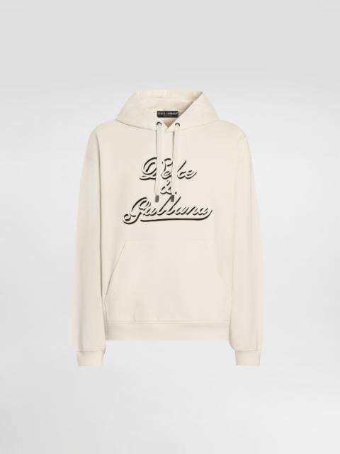 Dolce & Gabbana Jersey hoodie with embroidery