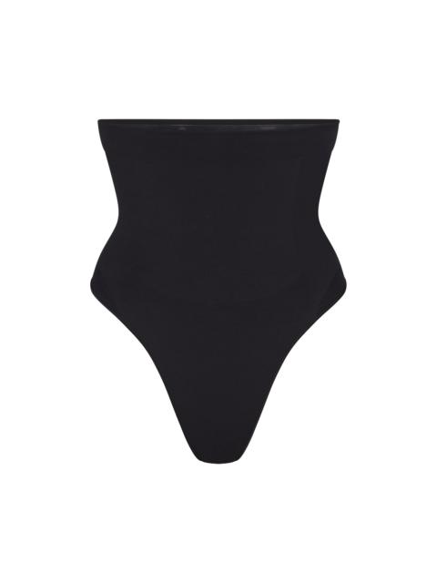 SKIMS Women's Seamless Sculpt High-Waisted Thong - Onyx