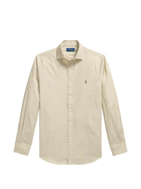 Polo Ralph Lauren striped embroidered-logo shirt