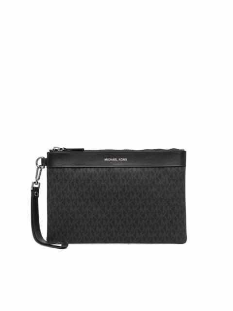MICHAEL KORS monogram logo travel pouch
