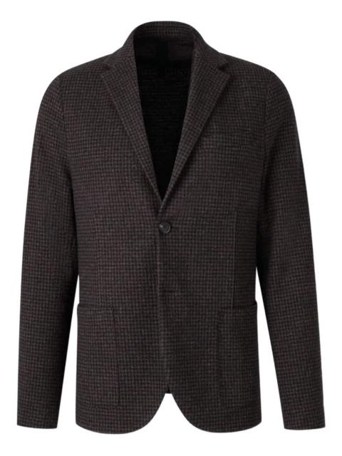 Harris Wharf London houndstooth single-breasted blazer