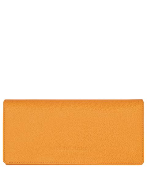 Le Foulonné Continental wallet Apricot - Leather