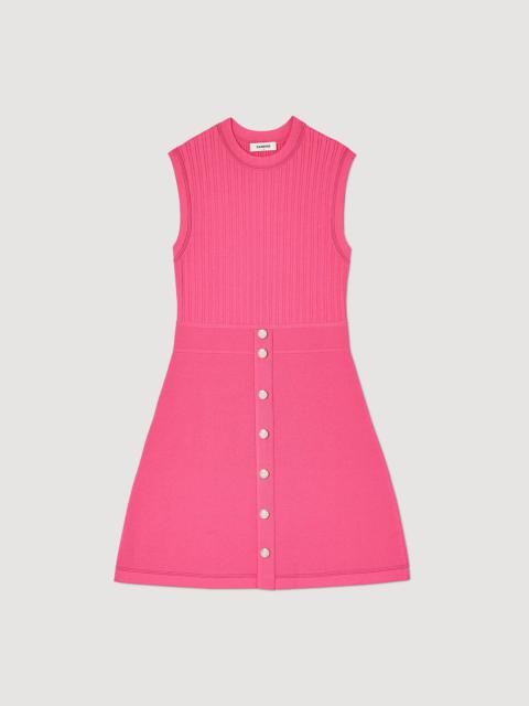 Sandro SHORT DRESS WITH BUTTONS
