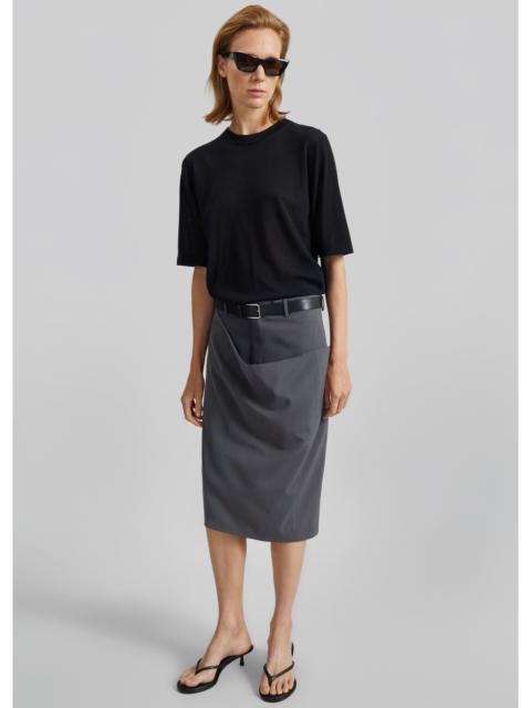 BETTTER Bettter Draped Side Skirt - Grey