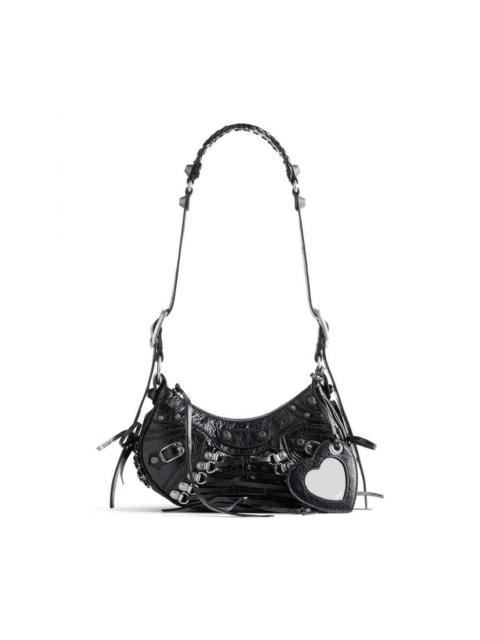 Women's Le Cagole Xs Shoulder Bag With Corset  in Black
