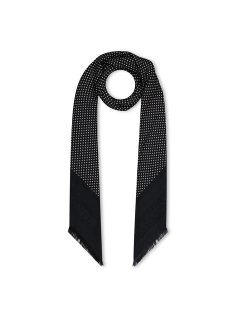SQUARE DOTTED JACQUARD SCARF
