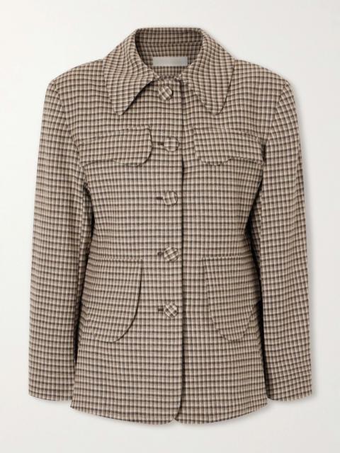 DESTREE Tamara Plaid Wool-blend Blazer