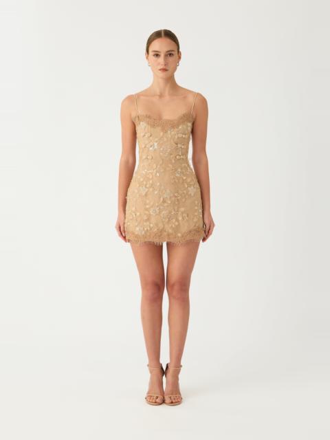 SAU LEE ROMY LACE MINI DRESS