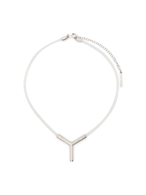 Y/Project Y-shaped pendant necklace