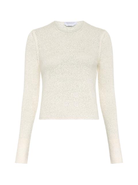 GABRIELA HEARST Praedics Knit Sweater in Off White Mulberry Silk