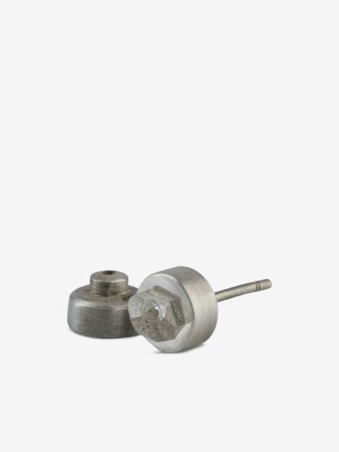 Parts of Four herkimer spike stud earring