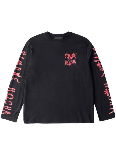 Simone Rocha ribbon logo long-sleeve T-shirt